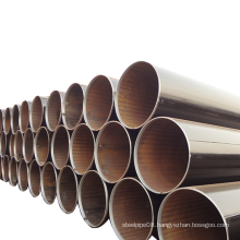 Primary color black ERW carbon steel pipe tube for oil and water transmission